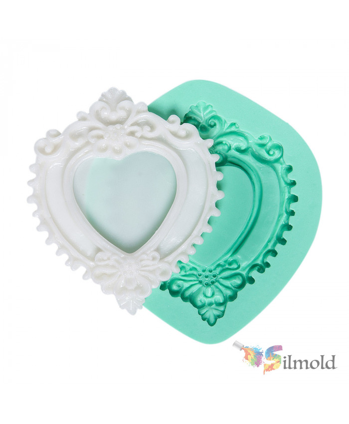 Heart Frame Silicone Mold (2)