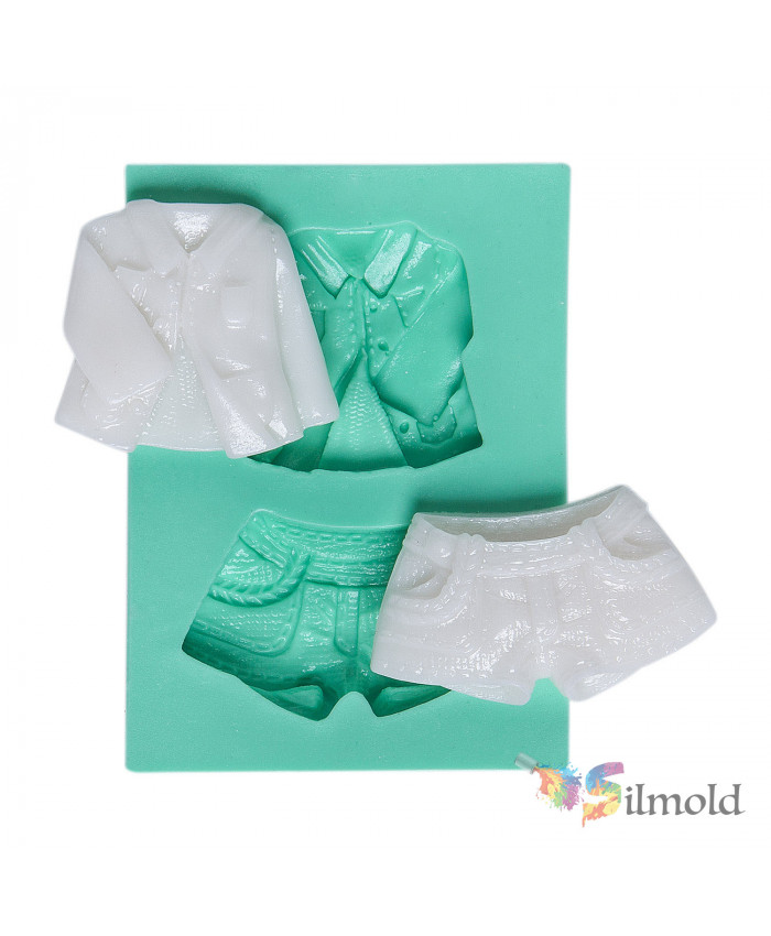 Mens Shirt and Shorts Silicone Mold